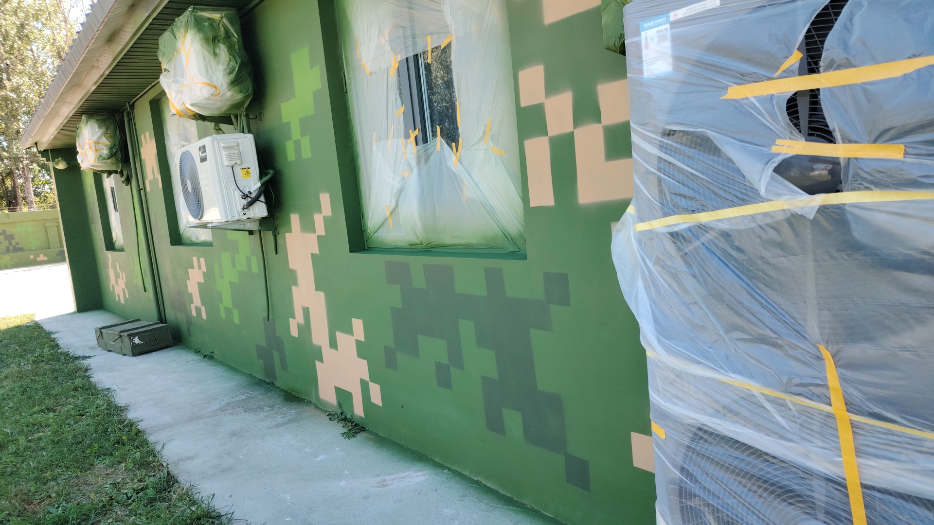 杭州外墙迷彩漆施工多少钱 伪装迷彩漆  